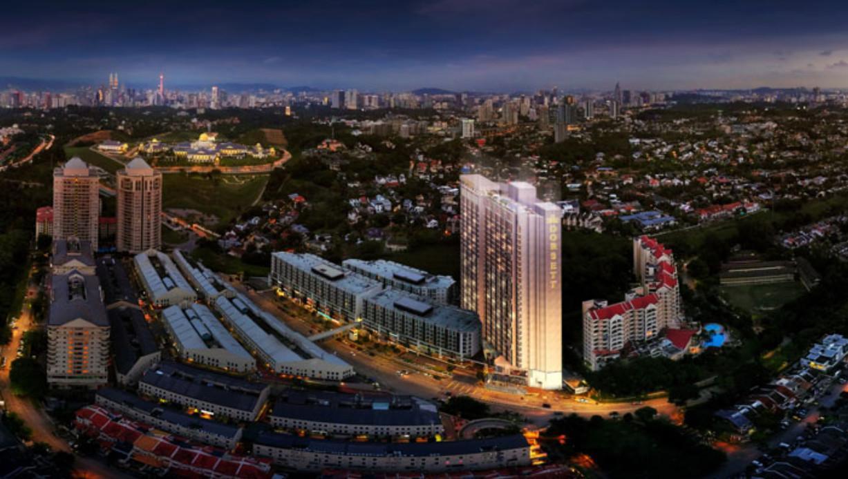 Dorsett Hartamas Kuala Lumpur Hotel Buitenkant foto Aerial view of the complex